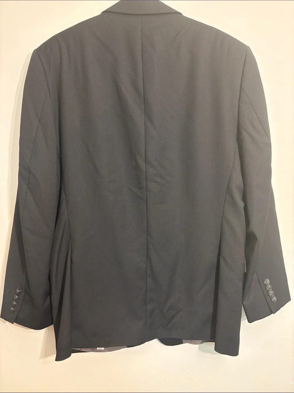 2 piece Calvin Klein Black suit set Two-Button Formal Jacket and pants